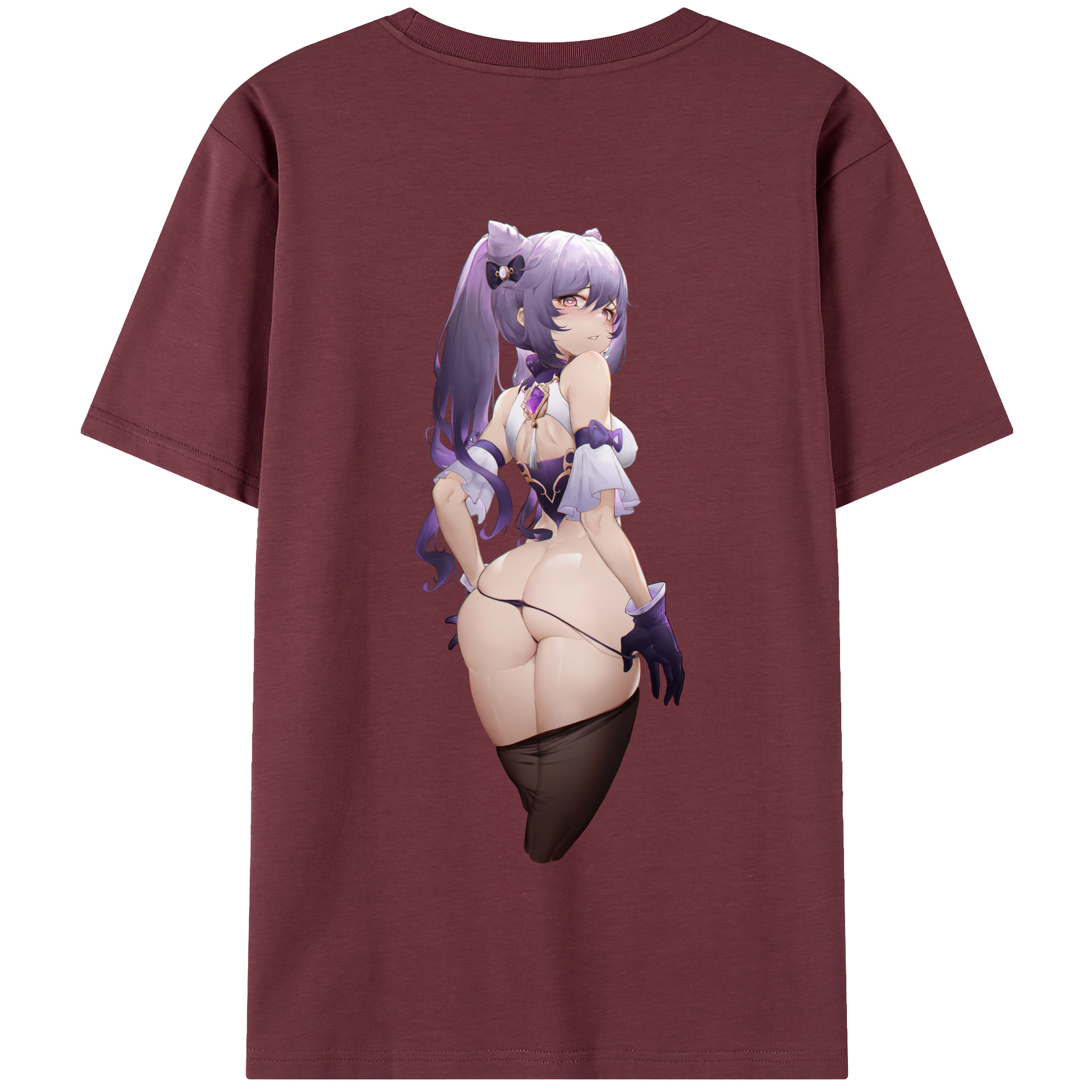 げんし神 刻晴 こくせい genshin Kokusei 綿100％半袖Tシャツ（背面プリント）